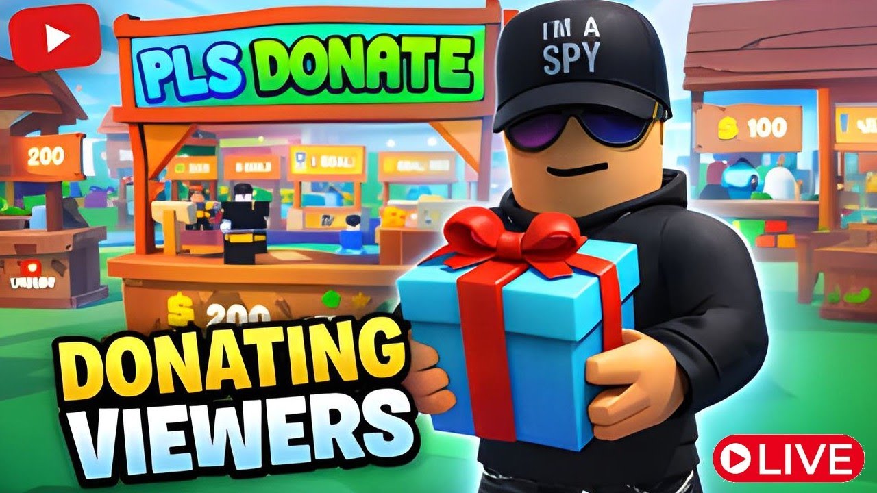 Live Donating Viewers Robux - PLS Donate Roblox