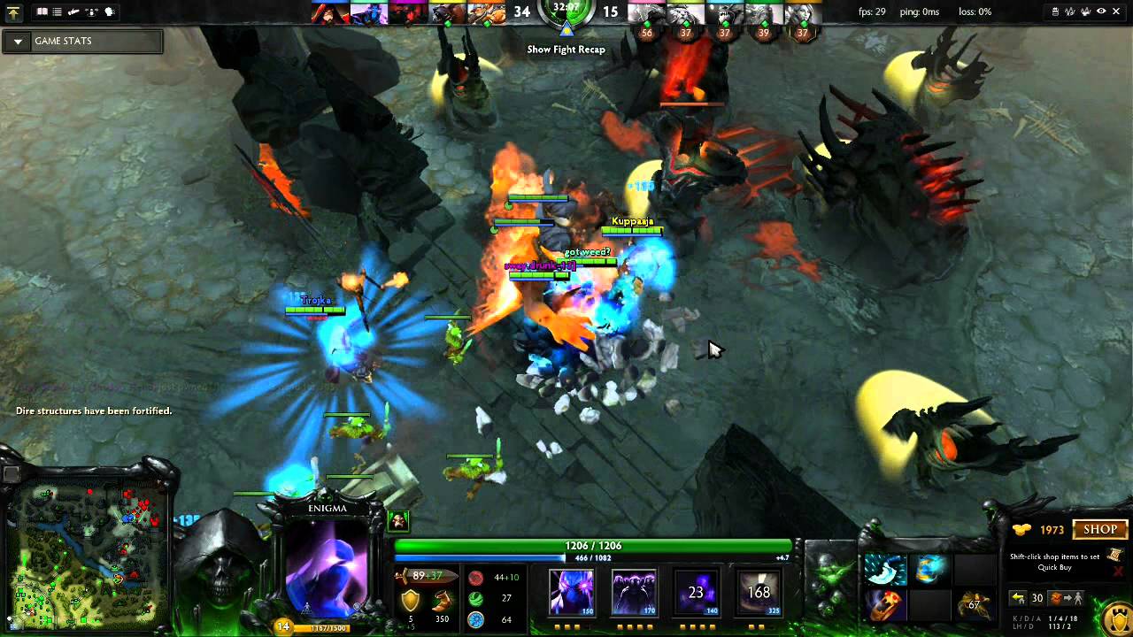 Enigma, Shadow Fiend and Warlock COMBO