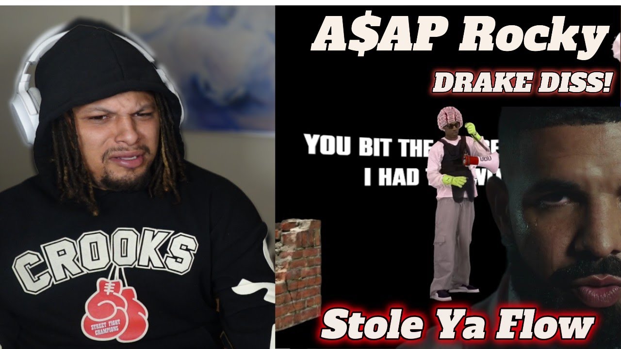 ДРЕЙК ПРЯМО СЕЙЧАС РАЗДАЕТ УДАРАМИ ПО ВОЗДУХУ!! A$AP Rocky - Stole Ya Flow (РЕАКЦИЯ)