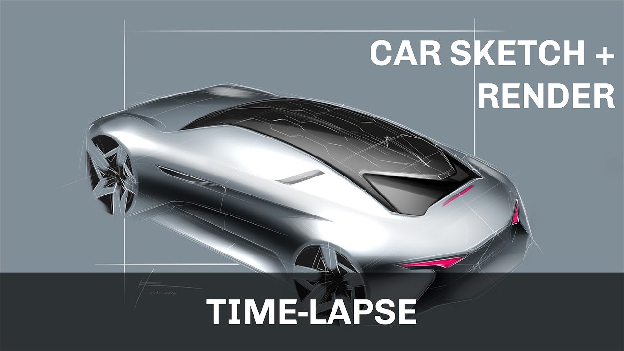 Car Sketch and Render | SketchBook Pro