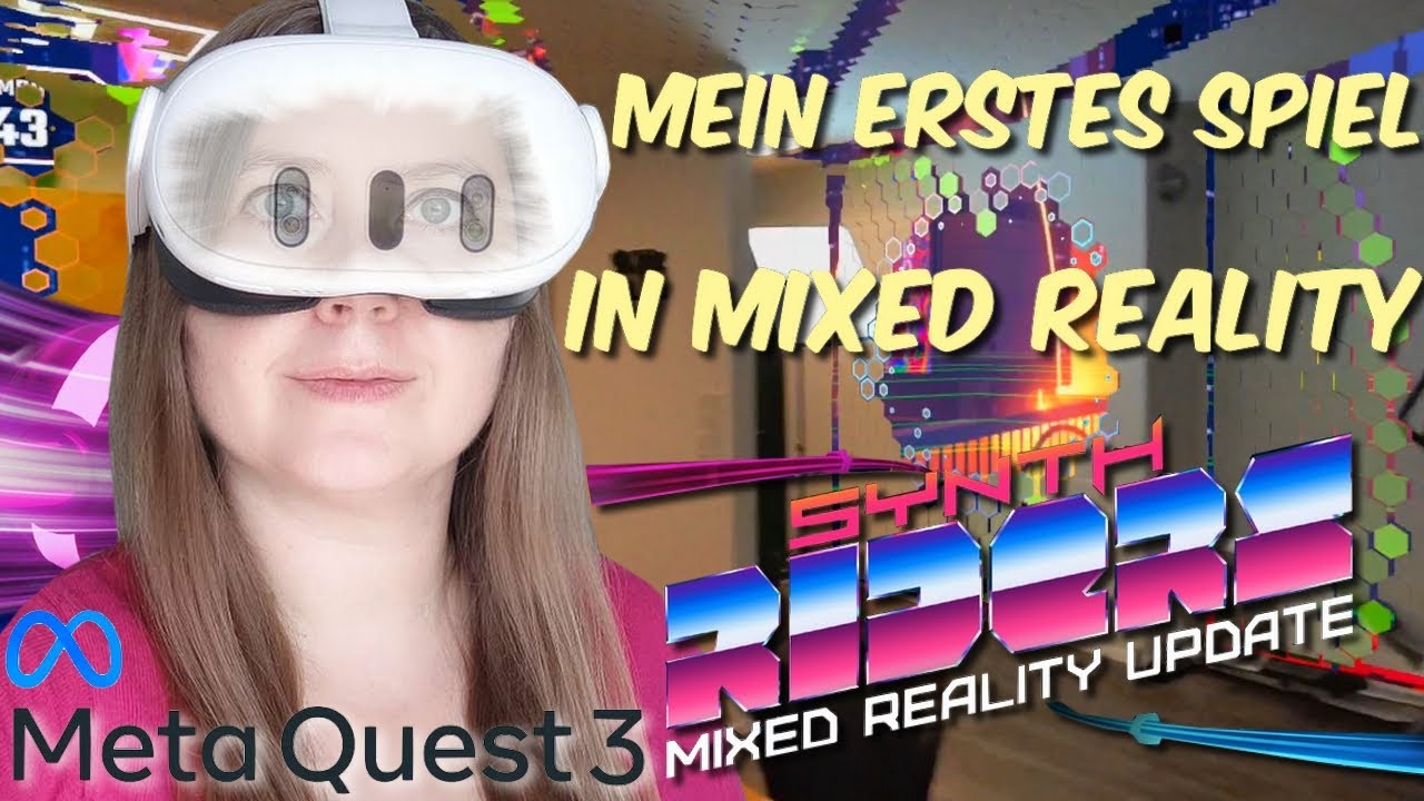 META QUEST 3 // 💜 Synth Riders in MIXED REALITY 🤩