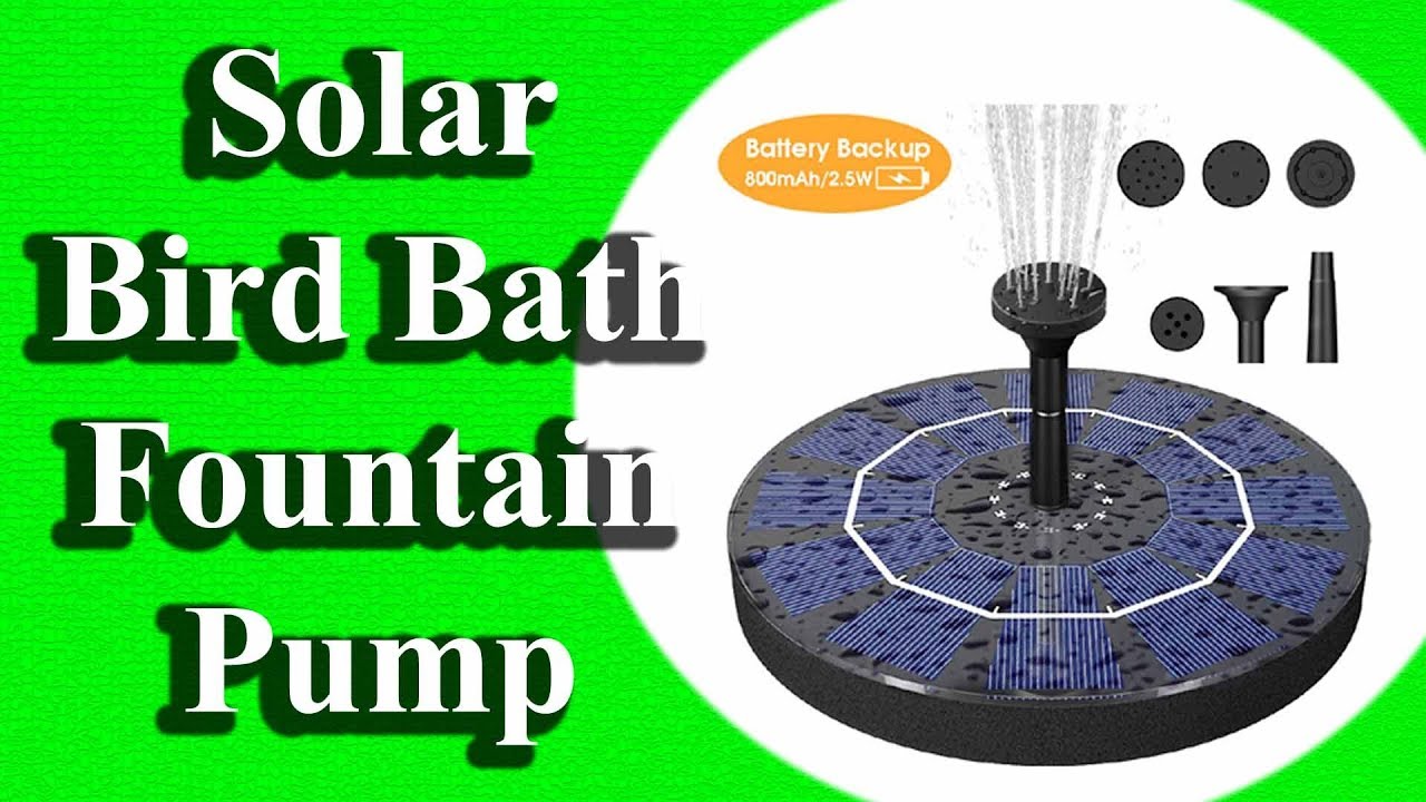 Biling Solar Bird Bath Fountain Pump | Water Fountain Pump for Bird Bath Garden Pond Pool Outdoor