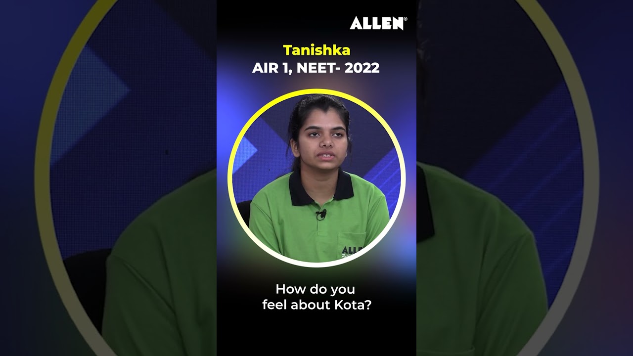 📌Kota के बारे में NEET Topper Tanishka (AIR-1) ने क्या कहा | Kota Coaching | 