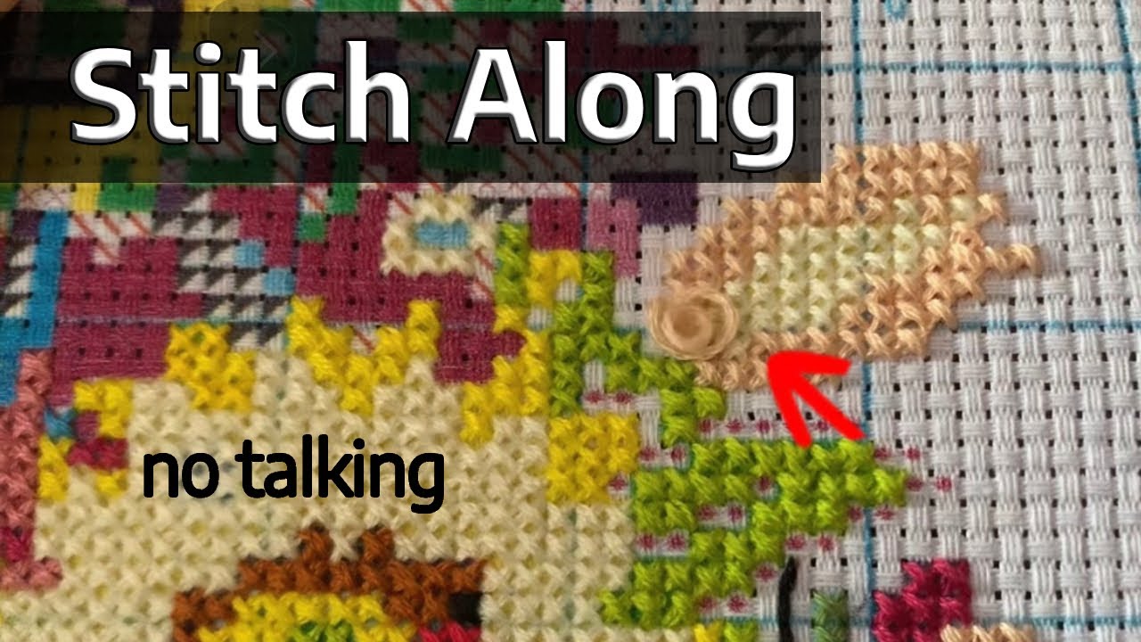 Stitch-Along With Me | No Talking | ASMR Flosstube