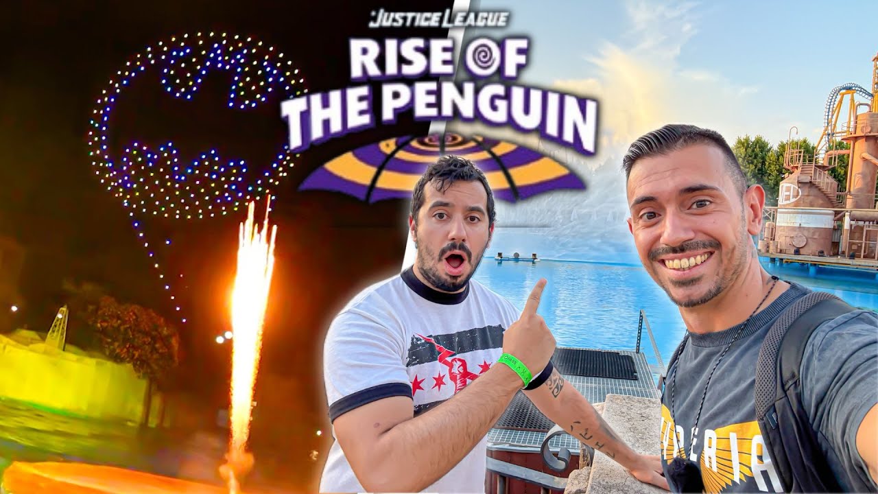 El MEJOR SHOW de la historia? 😨 Así es Justice League: Rise of the Penguin 🔱 PARQUE WARNER 2025
