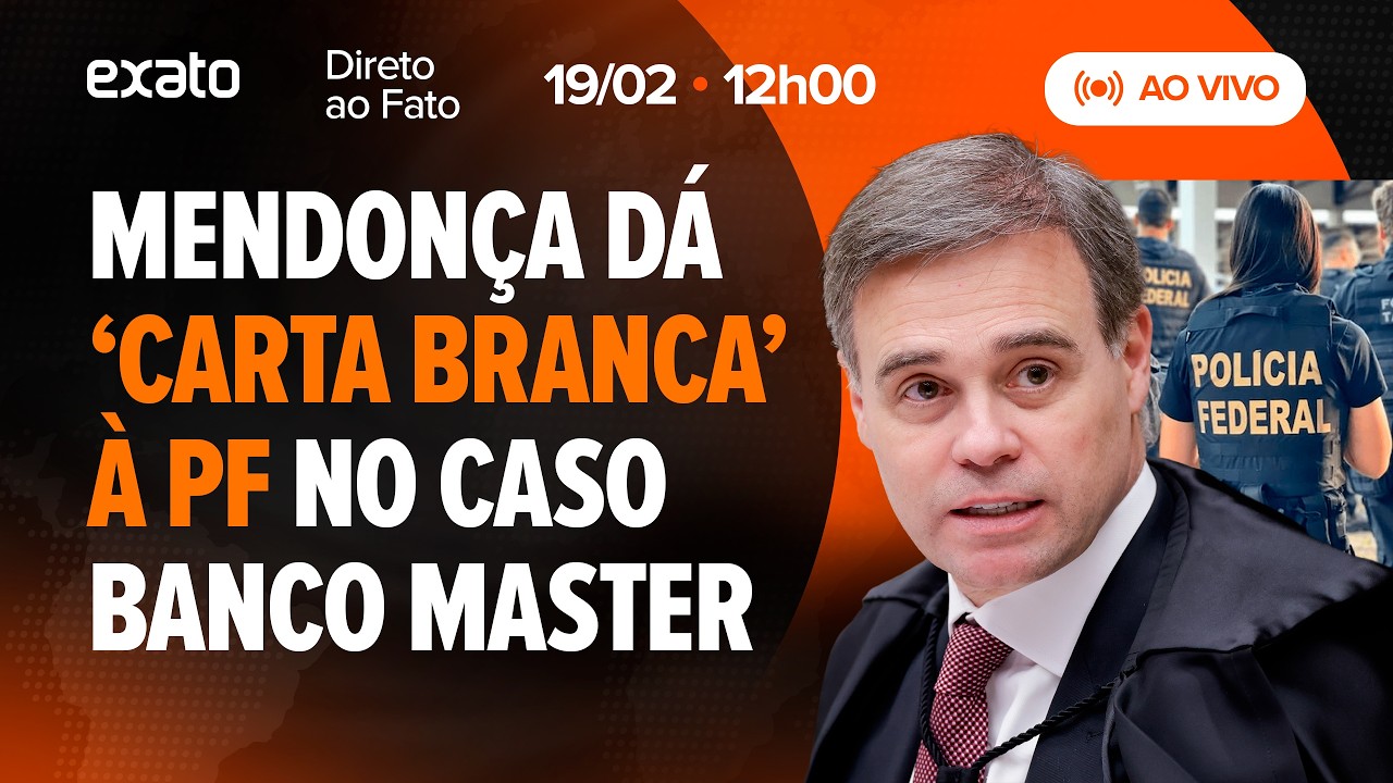 Mendonça dá 'carta branca' à PF no caso Master; Toffoli se ENCONTROU com Vorcaro - REVISTA EXATO