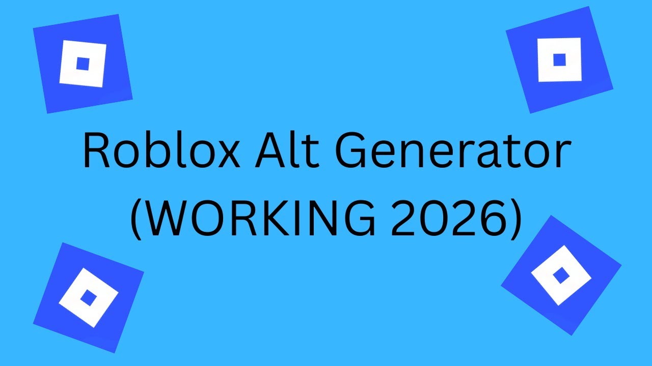 Roblox Alt Generator (Working 2026)