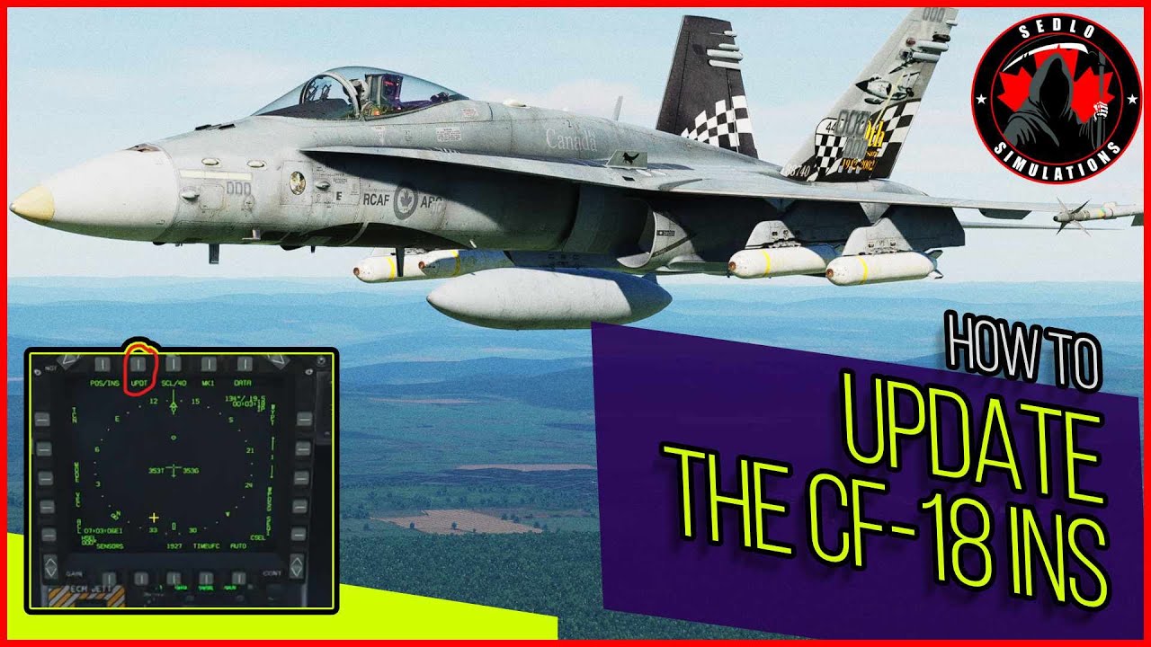 DCS: F/A-18C | Cold War INS Updates (No GPS) | Tutorial & Gameplay