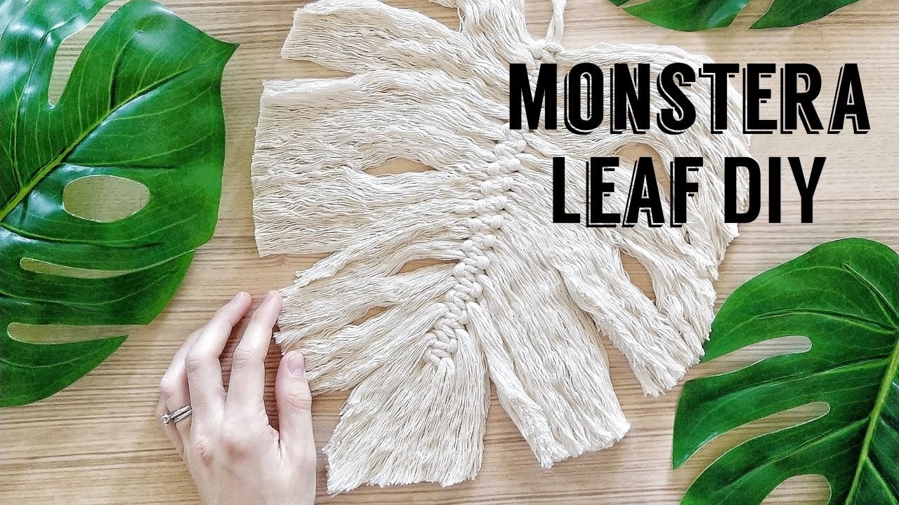 Macramé Monstera Leaf Tutorial // the original as first released on Instagram