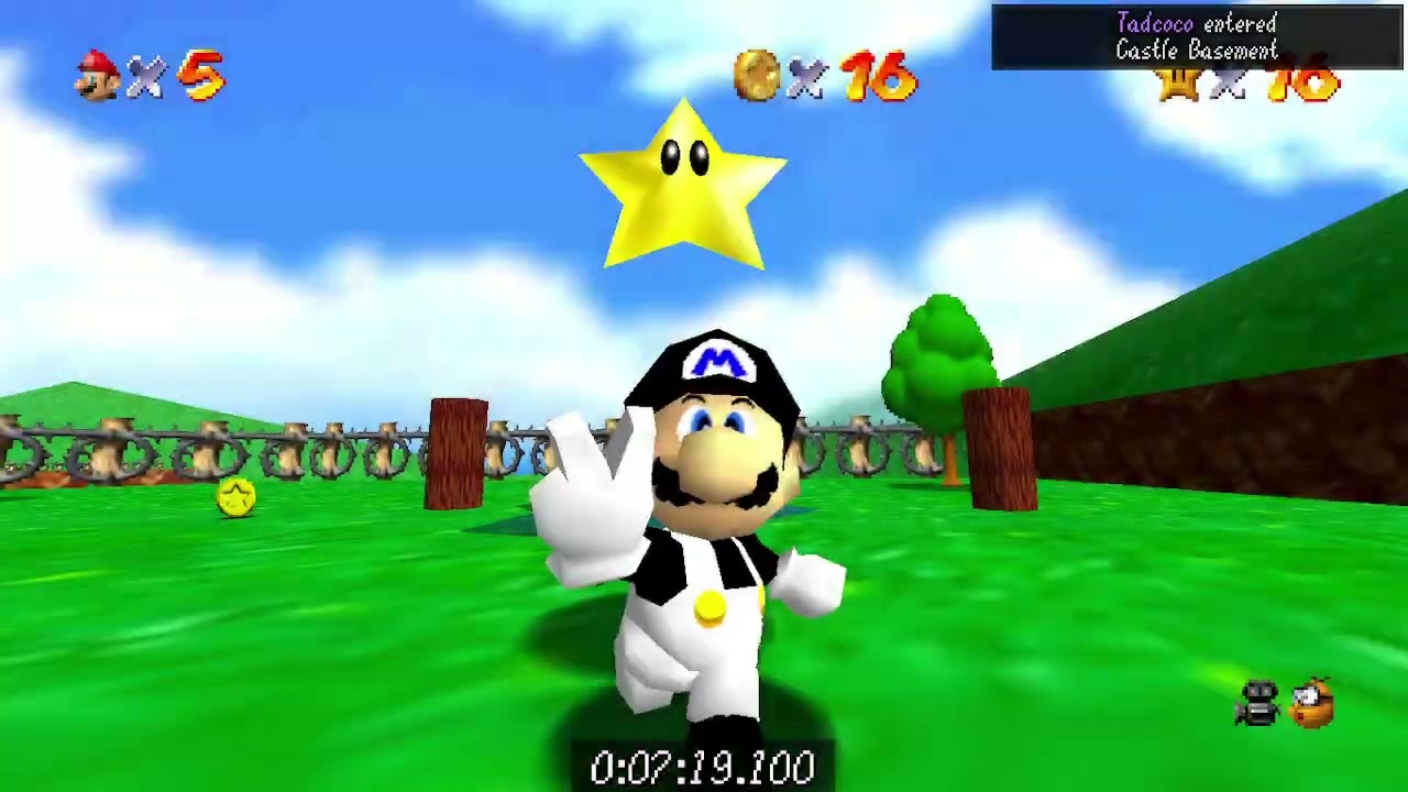 Mario 64 2p 45 star with @Tadcoco