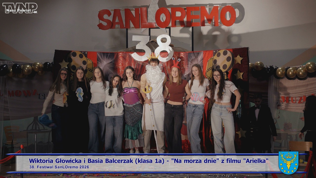 Wiktoria Głowicka i Basia Balcerzak (klasa 1a) - 38. Festiwal SanLOremo.