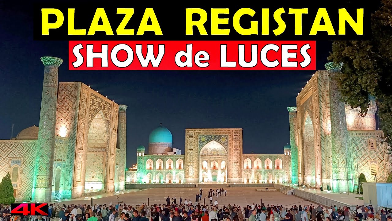 ¿Magia o Realidad? Así Se Ilumina Plaza Registán al Anochecer🌟