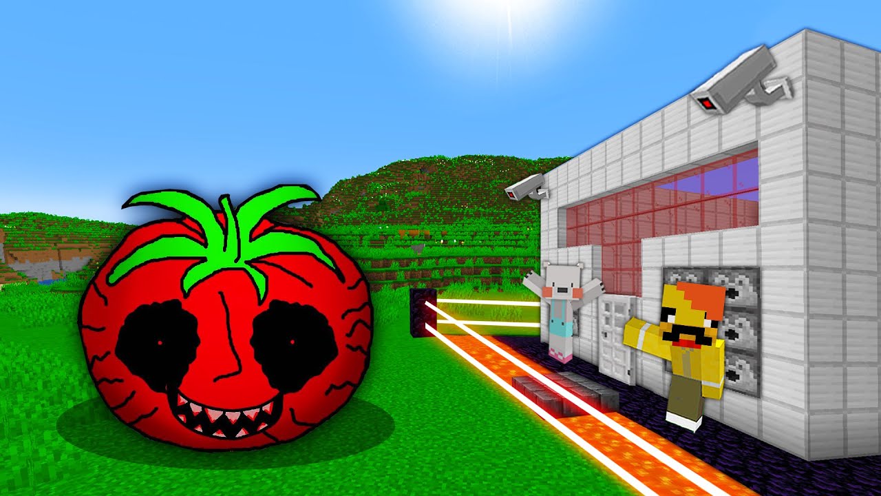 미스터 토마토 VS 최강보안 집 [몬스터막기] Mr. Tomato vs Besy Security House in Minecraft