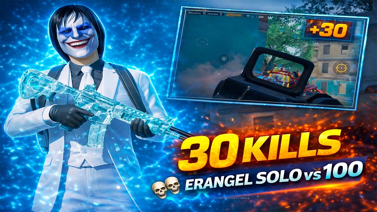 Solo vs 100 Players | 30 Kills | PUBG Mobile ERANGEL