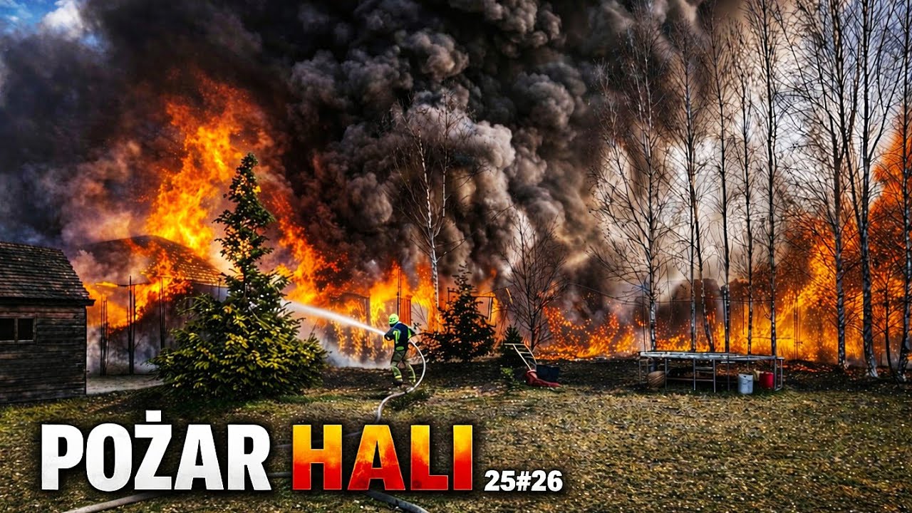 POŻAR HALI Wyjazd Alarmowy OSP!!!