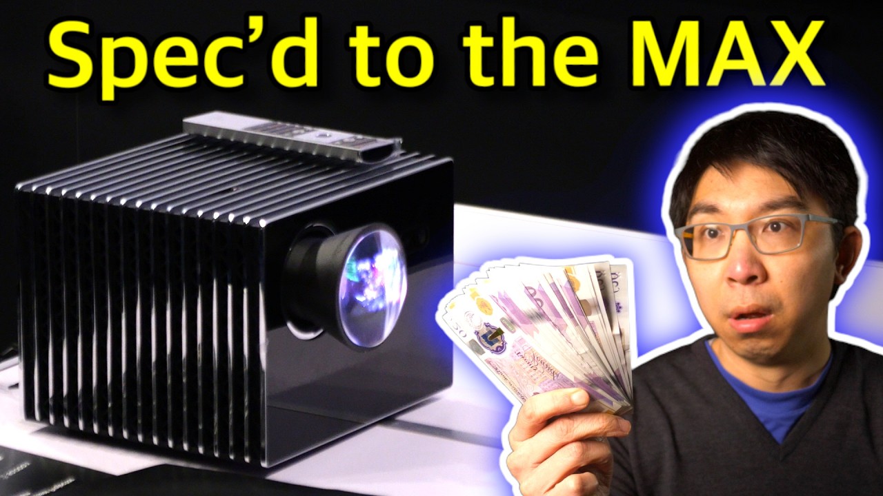 Valerion VisionMaster MAX: 4K Laser Projector with HDMI 2.1, Dolby Vision, Anamorphic Lens & 1G LAN