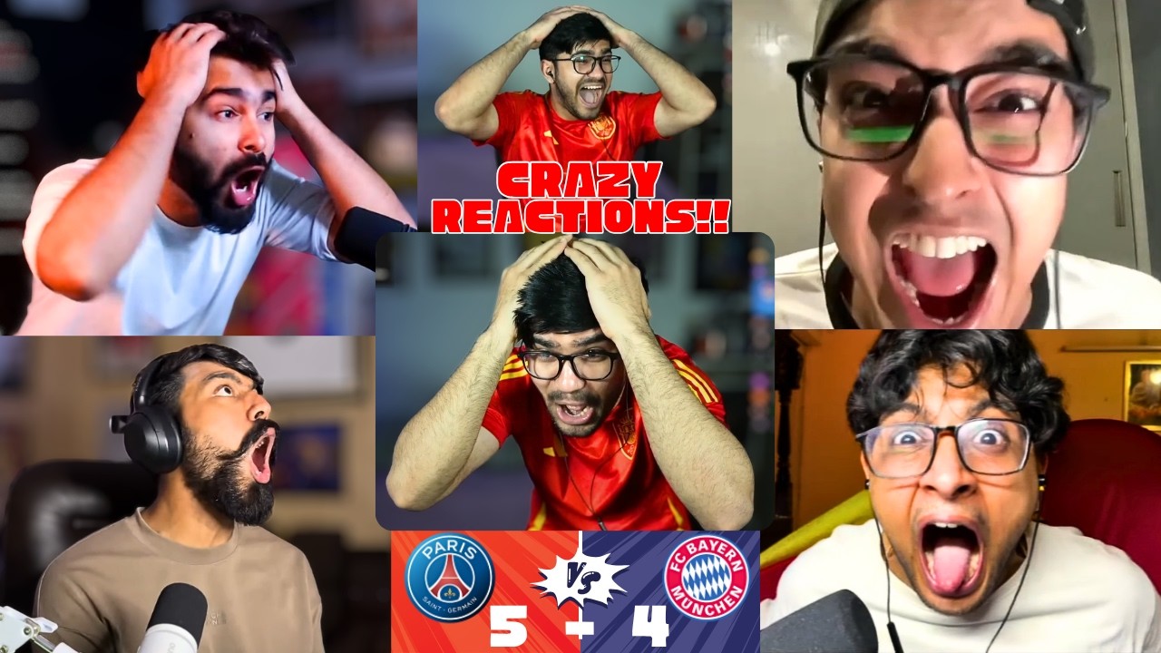 Craziest Fans Reaction🤯to PSG 5-4 BAYERN MUNICH !! | UCL