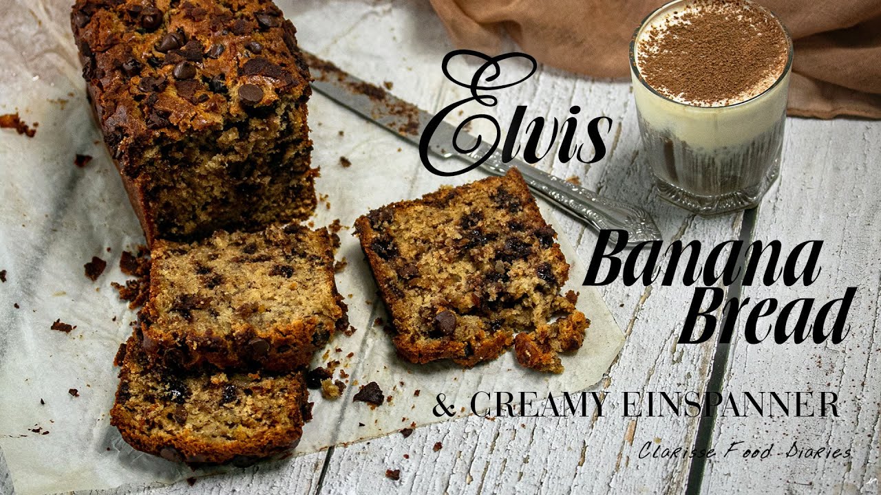 E is for Elvis Banana Bread + Sweet & Salty Cream Latte