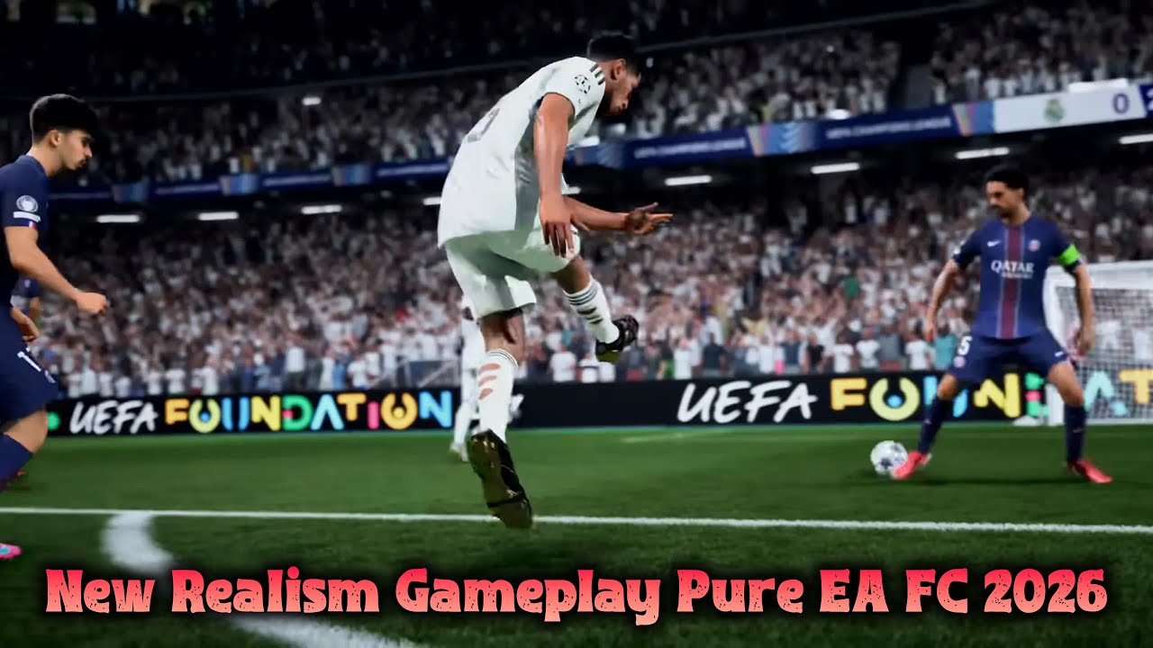 New Realism Gameplay Pure EA FC 2026 - PES 2021 & Football Life 2026