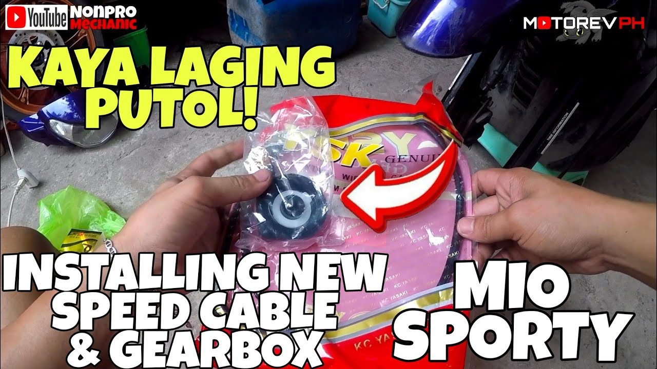 Installing new Speed cable & Gearbox On Yamaha Mio Sporty | Tagalog Tutorial | Nonpro Mech.