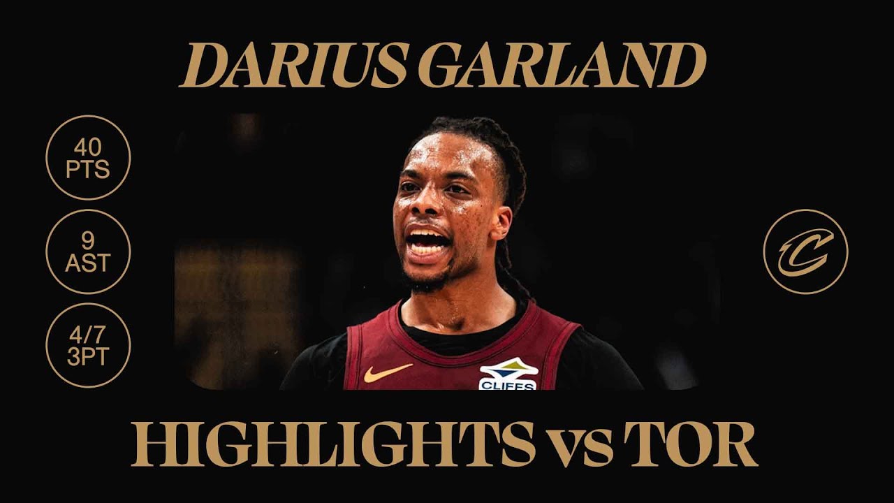 Cavs vs Raptors | Darius Garland Highlights | 1.9.2024