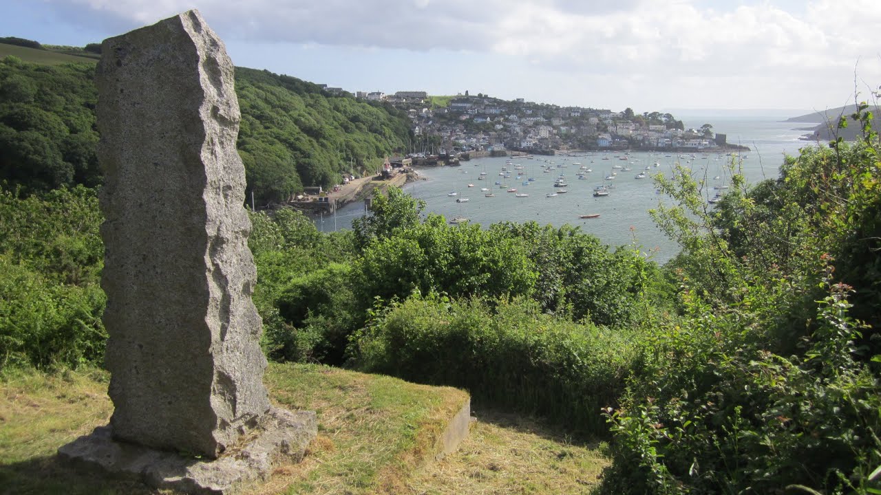 Polruan, South West Coast Path Walks In Cornwall, England, UK