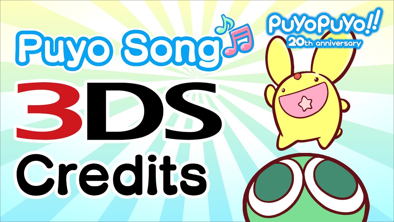 3DS Puyo Song Credits (Widescreen HD Remaster) | Puyo Puyo!! 20th Anniversary