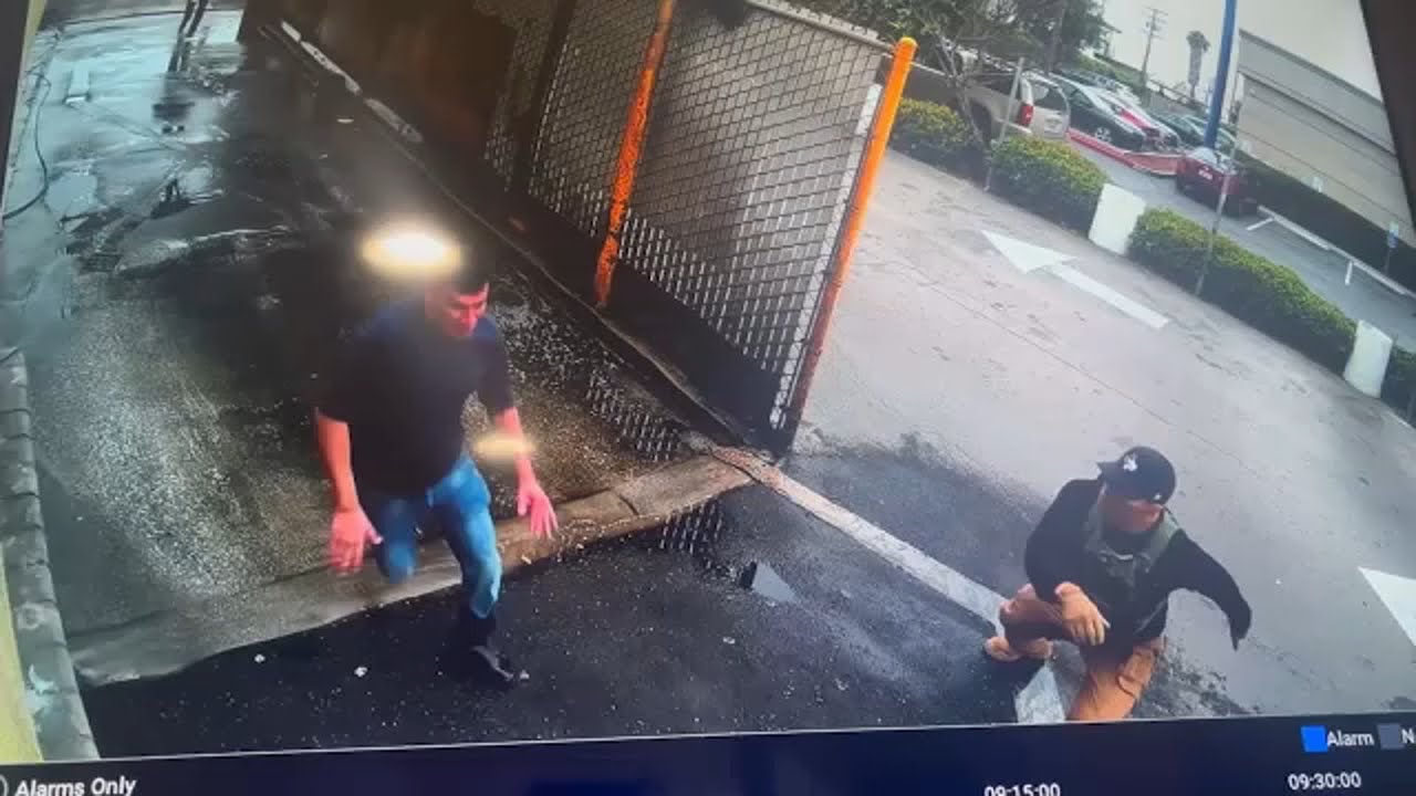 Video shows car wash employee run in fear as ICE raids Downey business