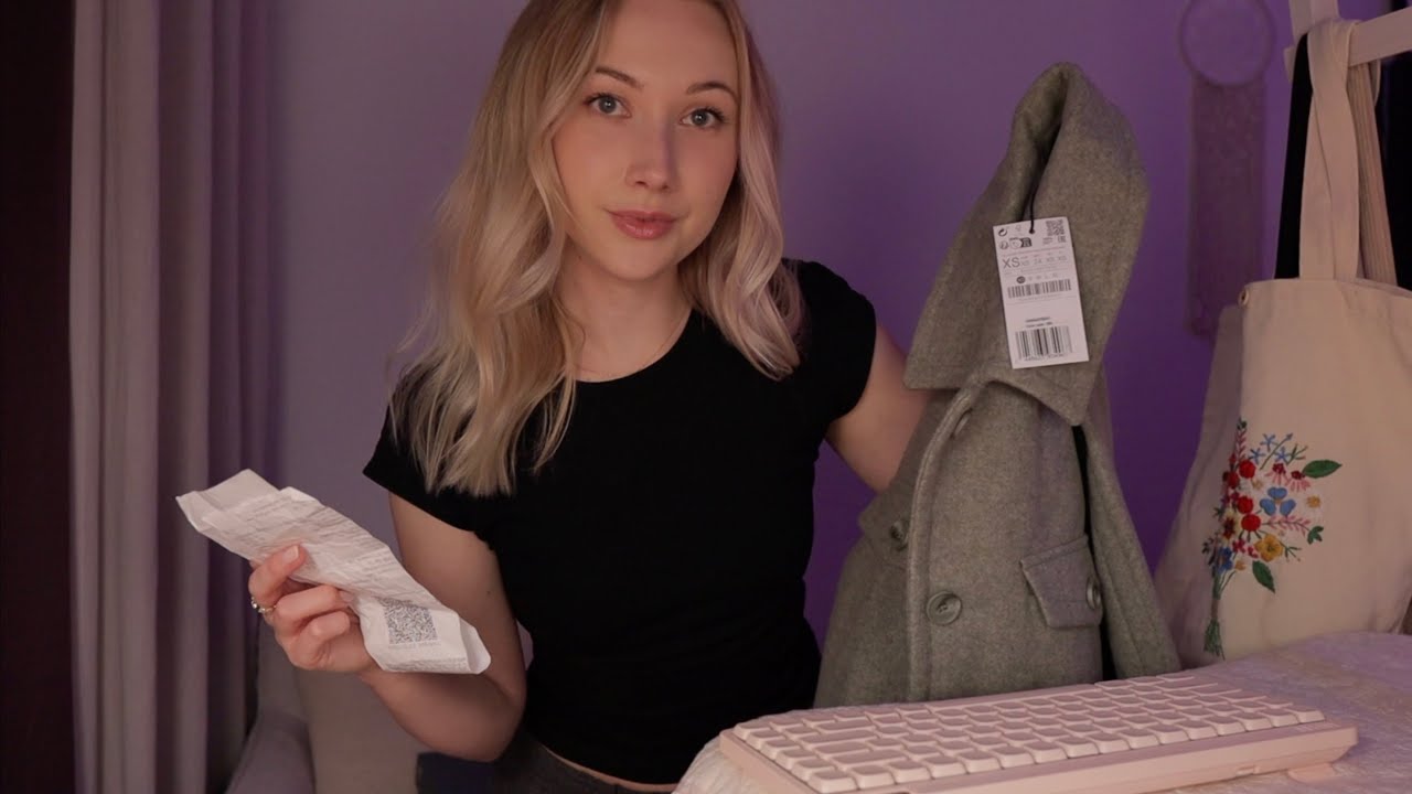ASMR Clothing Store Checkout Roleplay 🛍️ *beep* scanning, typing sounds
