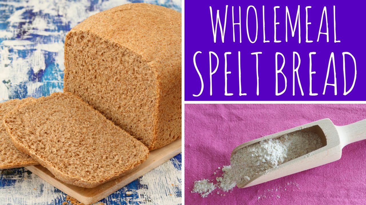 Easy & Healthy Wholemeal Spelt Bread Recipe - bread maker / bread machine | Recipe Diary