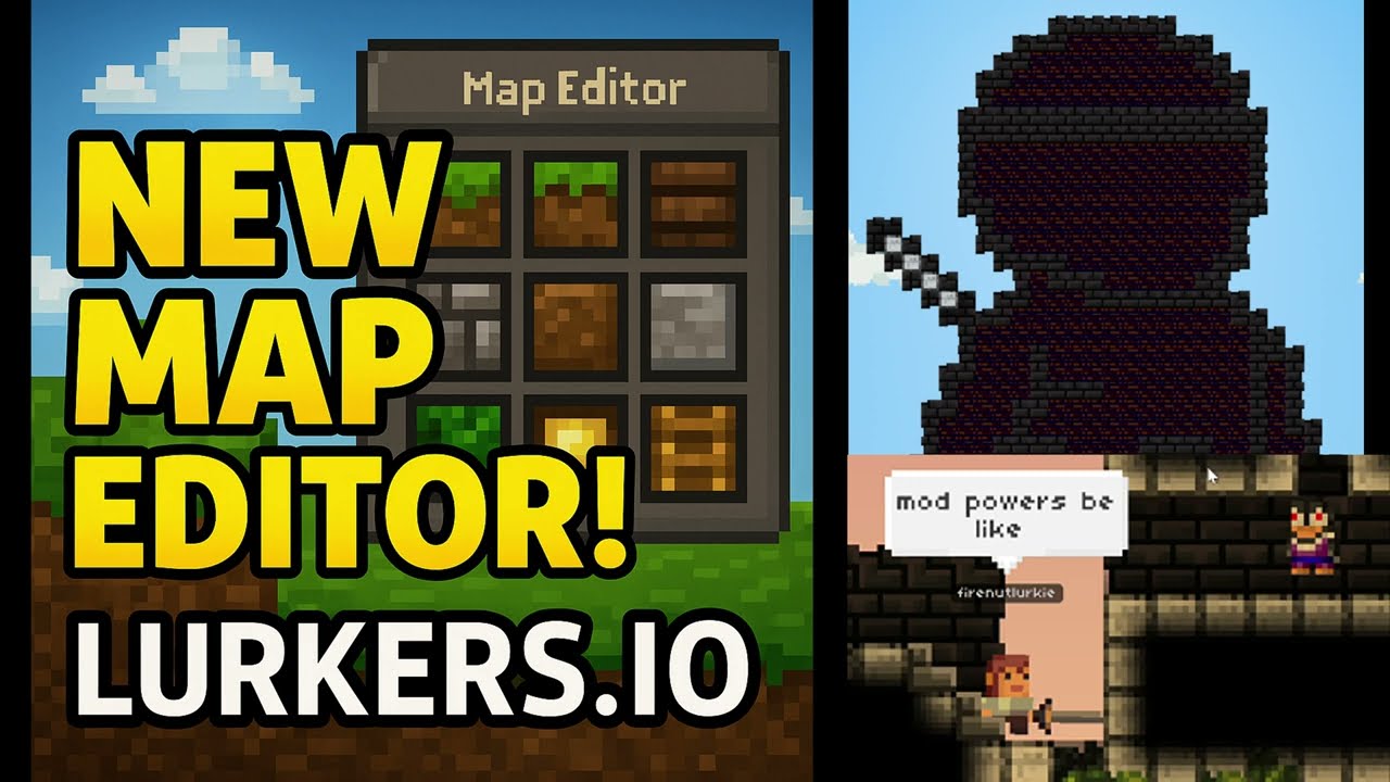 Lurkers.io has a New Map Editor! Build 213 Testing #gaming #lurkers #freetoplay #gameplay #gamer