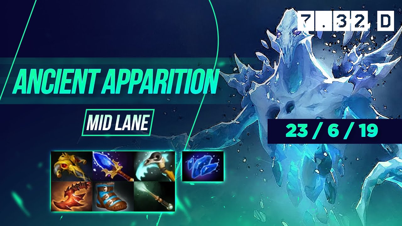 Ancient Apparition Mid Lane 7.32 D ► Dota 2 Gameplay