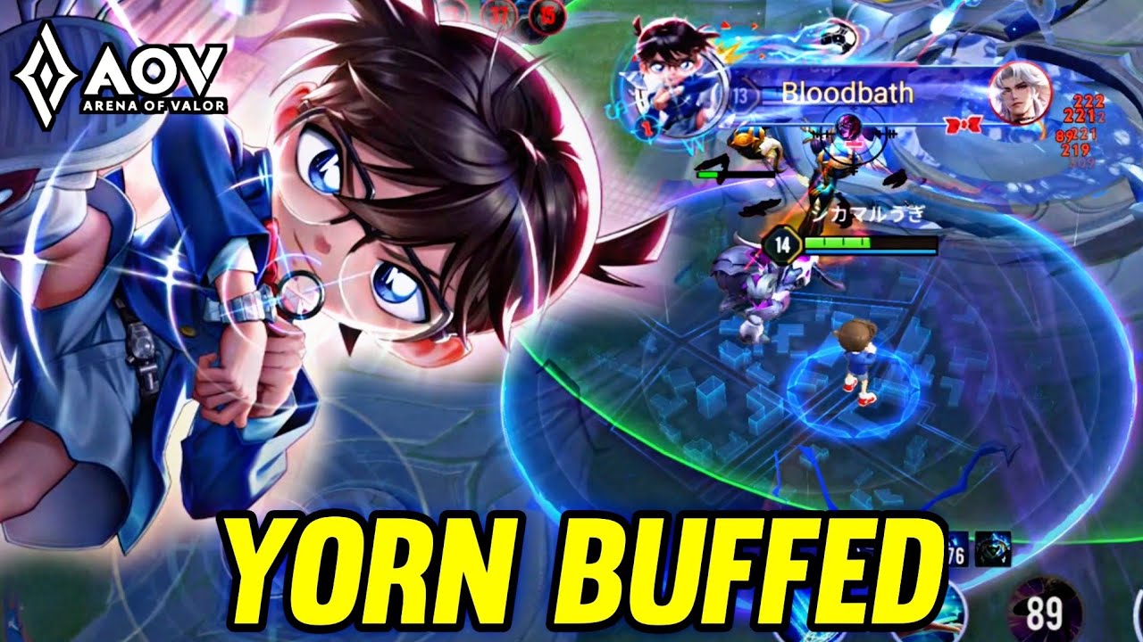 AOV : YORN BUFFED NEW PATCH - ARENA OF VALOR LIENQUANMOBILE ROV