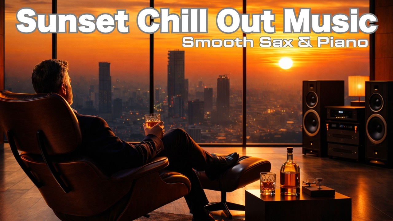 【Sunset Jazz Lounge #2 】 Smooth Sax, Piano & Relaxing Chill Jazz | Luxury Evening Ambience