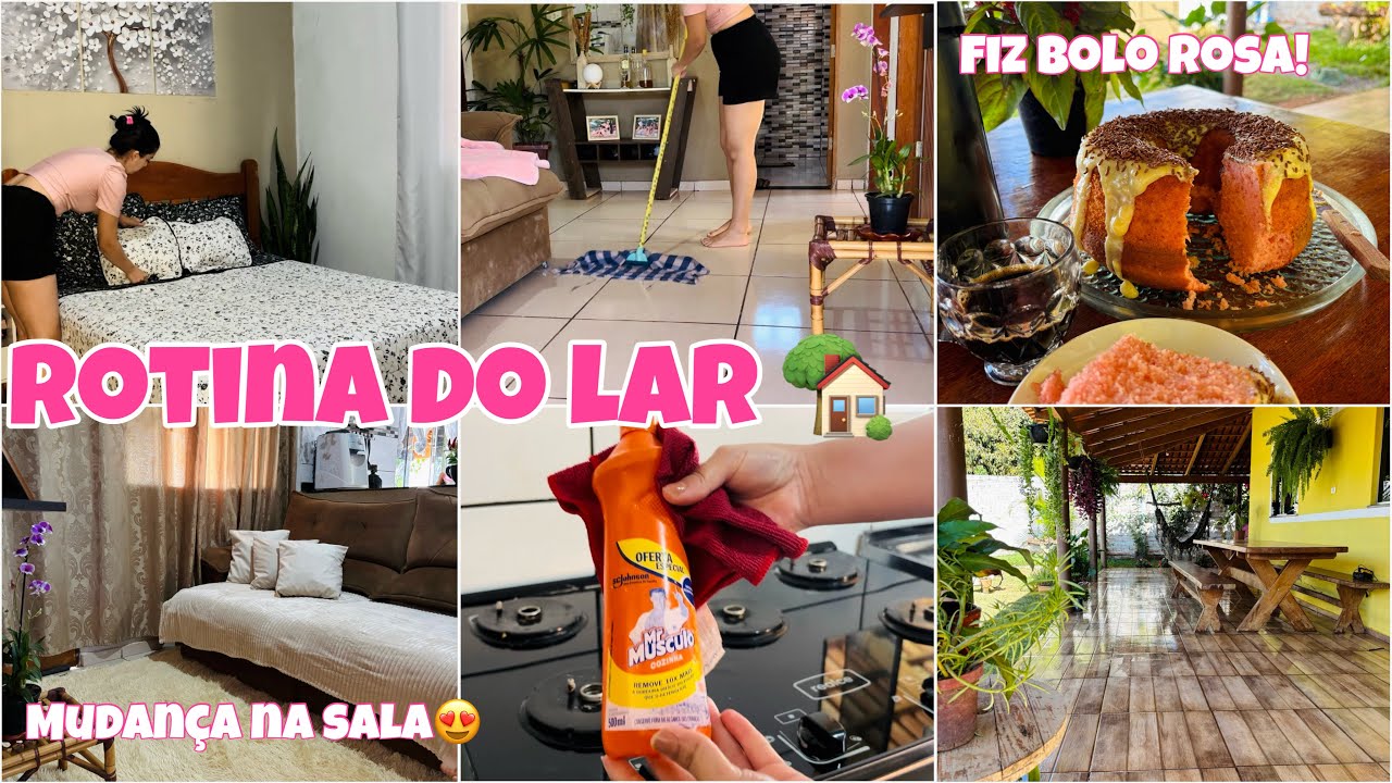 ROTINA DE DONA DE CASA 🏠 DECORANDO A SALA➕RECEITA DO BOLO 🍰