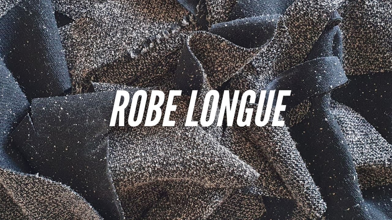 JE COUDS : une ROBE LONGUE avec un patron BURDA et un tissu MAILLE ELASTIQUE ✨