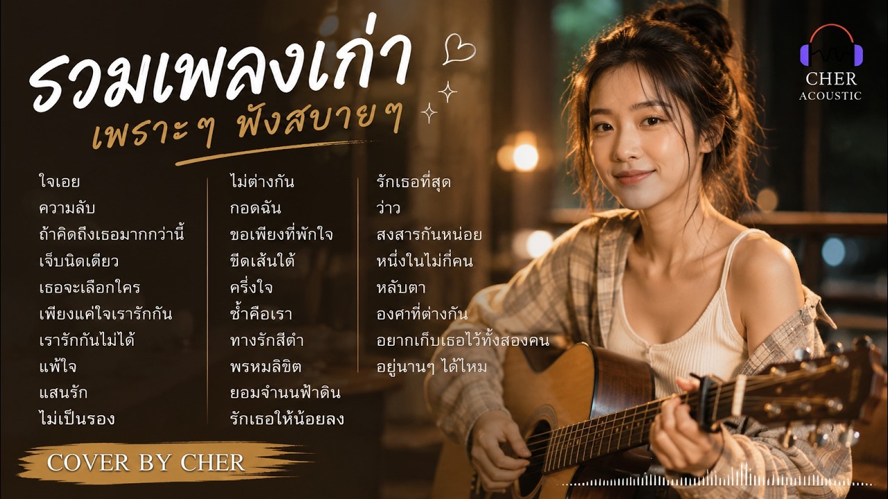 รวมเพลงเก่า เพราะๆ ฟังสบาย 🎸 Acoustic Cover Playlist | CHER Acoustic