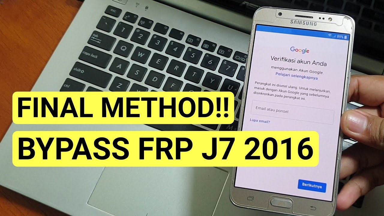 Final Method, Bypass frp J7 2016 lupa google account tanpa pc cukup senam jari saja #mjjn