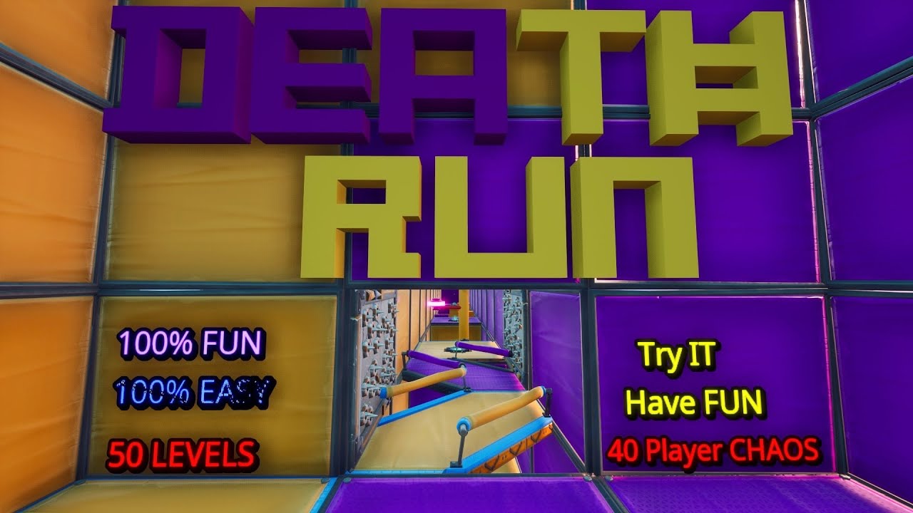 50 LEVEL PURPLE VS ORANGE DEATHRUN BY APFEL [CODE]