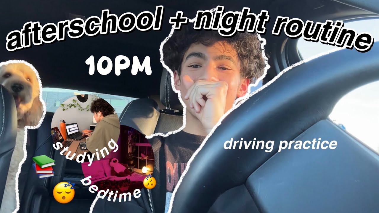 MY 10PM AFTERSCHOOL + NIGHT ROUTINE *productive*