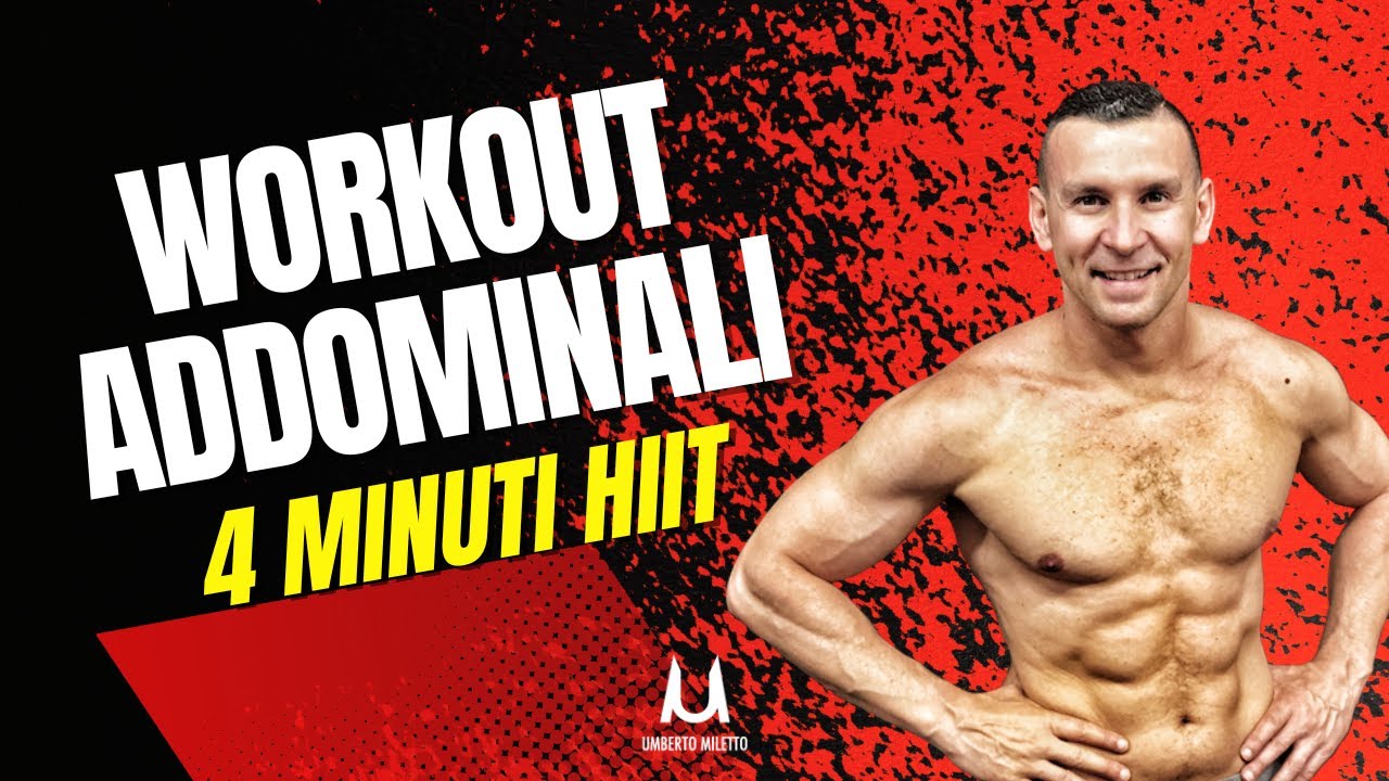Allenamento 4 minuti per gli Addominali 🔥