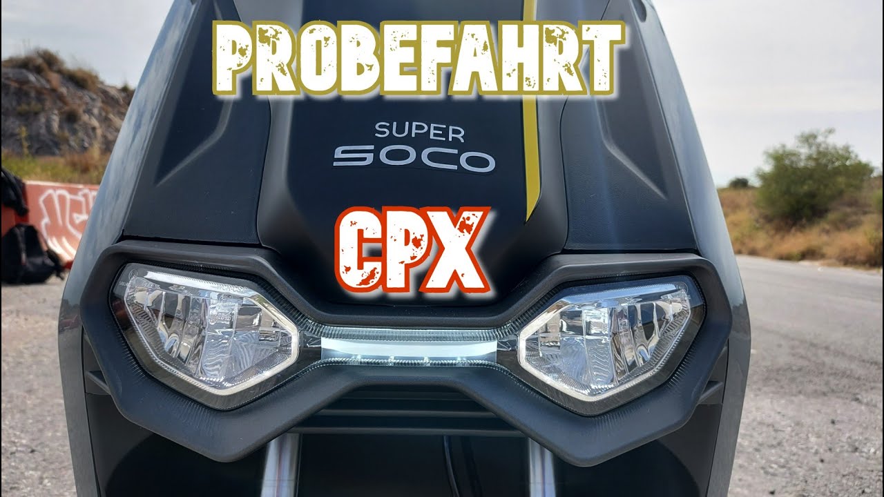 Elektro-Roller SuperSoco CPX - Probefahrt (DEUTSCH/GERMAN) - VLOG085 [4K]