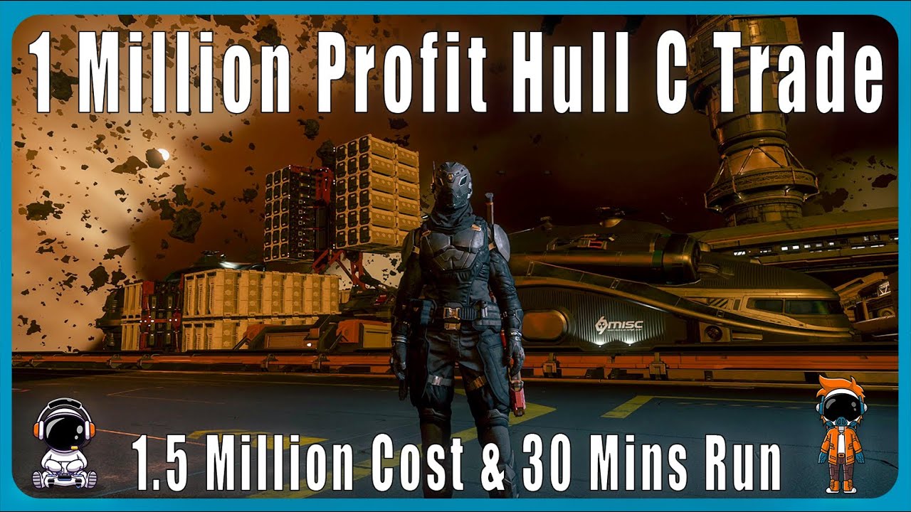 Я заработал 1 МИЛЛИОН aUEC в Star Citizen с помощью этого ОДНОГО торгового рейса Hull C! Star Cit...