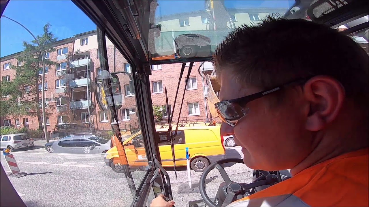 VOLVO EWR150E / LIEBHERR L550 / BAGGER / RADLADER /STRAßENBAU  / HAMBURG/ CABVIEW / 