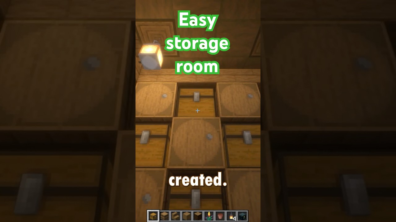 FIX Your Storage Room Design By Doing This in Minecraft