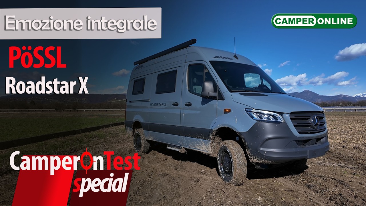 Pössl Roadstar X: un van su Mercedes 4x4, con la parete estraibile che regala un letto molto lungo