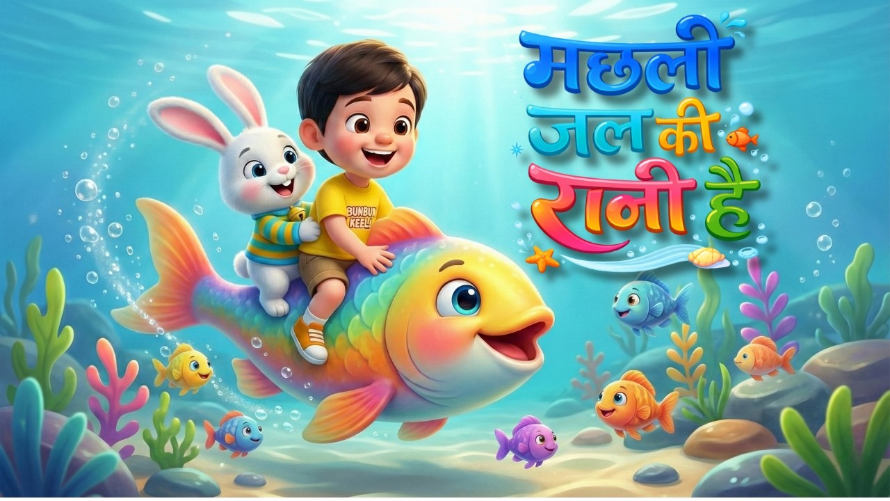 Machali Jal Ki Rani Hai | Hindi Nursery Rhymes | BunBun Bells