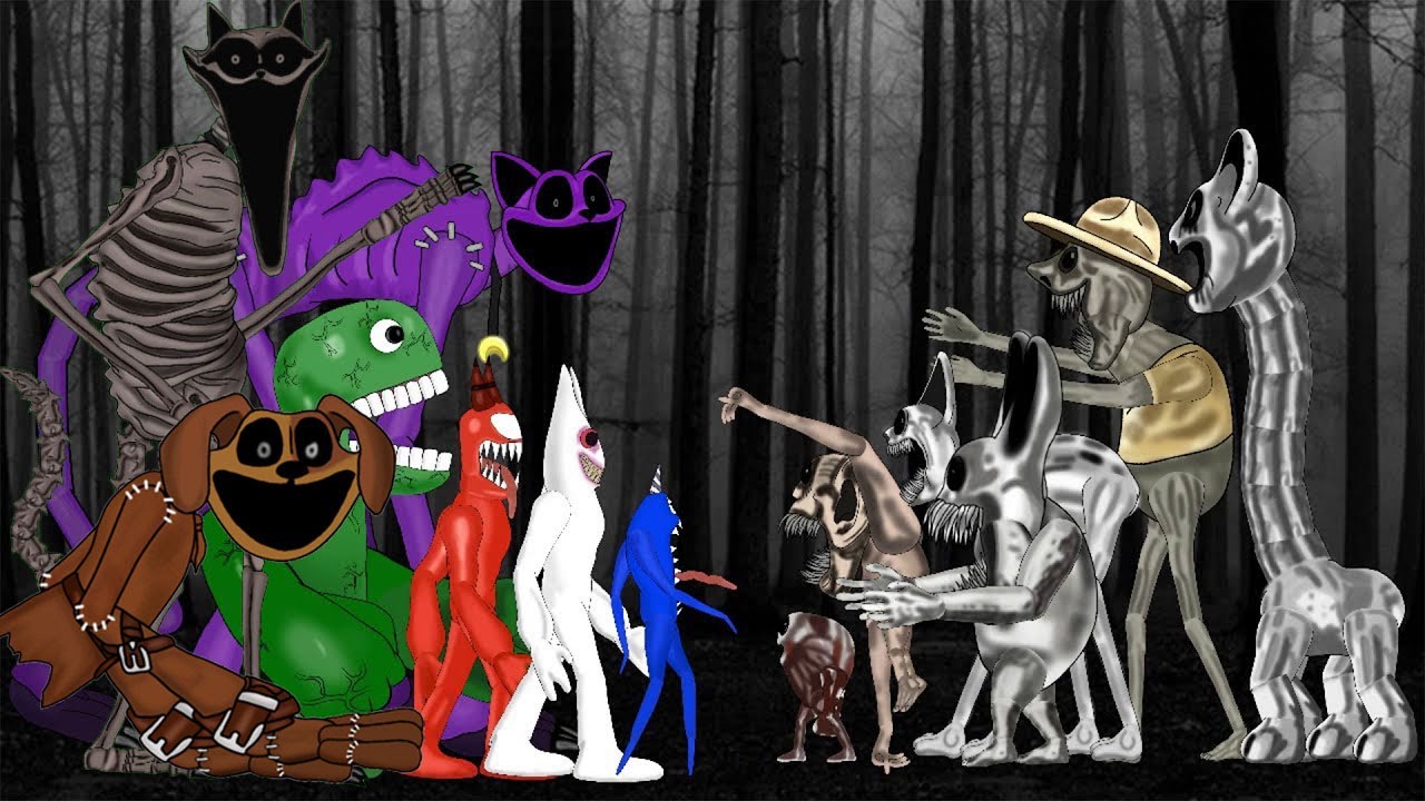 Catnap, Dogday, Smilling Critter, Zoonomaly ALL MONSTERS Vs Garten of Banban  Full - Animation