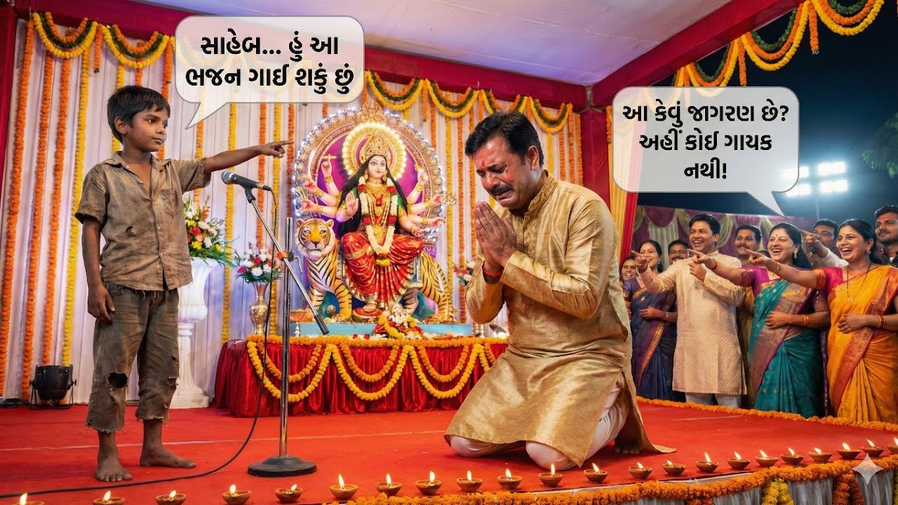 ગરીબ છોકરાએ કિધુ હું આ ભજન ગાઈ શકું છું સાહેબ  કરોડપતિના ગાયક માતા જાગરણમાં આવ્યો ન હતો || Story 