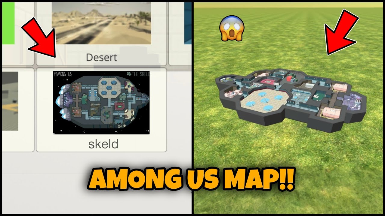 😱 I GOT THE AMONG US MAP IN CHICKEN GUN!!